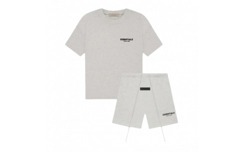 Fear of God Essentials Sweatshort Set Light Oatmeal