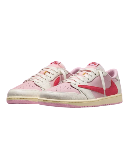 Jordan 1 Retro Low OG SP Travis Scott Sail Tropical Pink