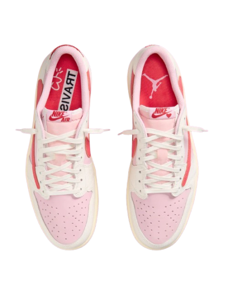 Jordan 1 Retro Low OG SP Travis Scott Sail Tropical Pink