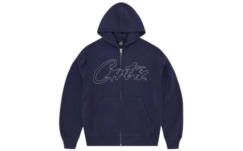 Corteiz Thick Stitch Allstarz Zip Hoodie 'Navy'