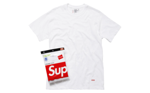 Supreme Hanes Tagless Tees (3 Pack) White