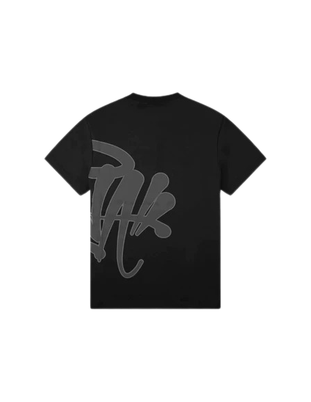 SYNAWORLD SYNA T-SHIRT & SHORTS LOGO SET - BLACK/GREY