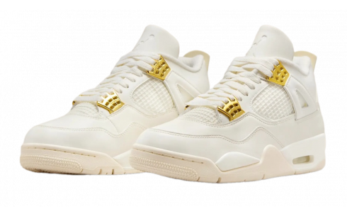 Jordan 4 Retro Metallic Gold (Women's) 2