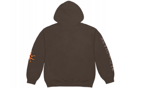 Travis Scott Reverse Dog Zip Up Hoodie Brown 2