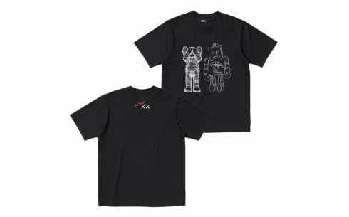 KAWS x Uniqlo Warhol UT Graphic 476351 T-shirt Black 2