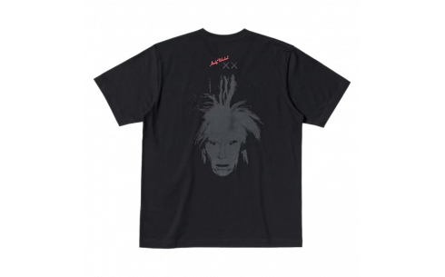 KAWS x Uniqlo Warhol UT Graphic 476352 T-shirt Black 2