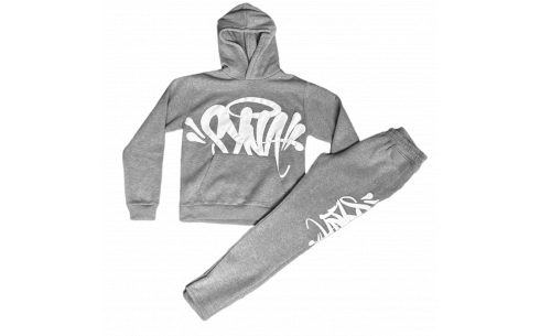 Syna World Team Tracksuit Marl Grey/White