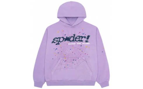 Sp5der Acai Hoodie Purple