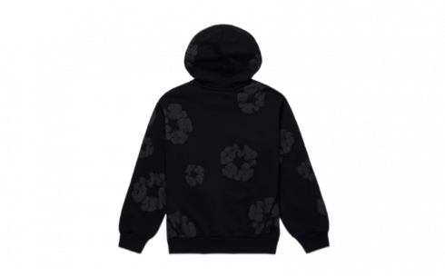 Denim Tears Cotton Wreath Hoodie Black Monochrome 2