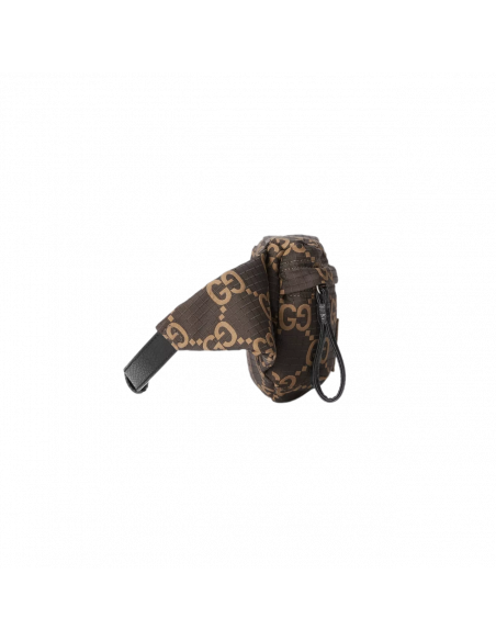 Gucci Large GG Polyester Belt Bag Ebony/Beige